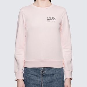APC blush pink sweatshirt